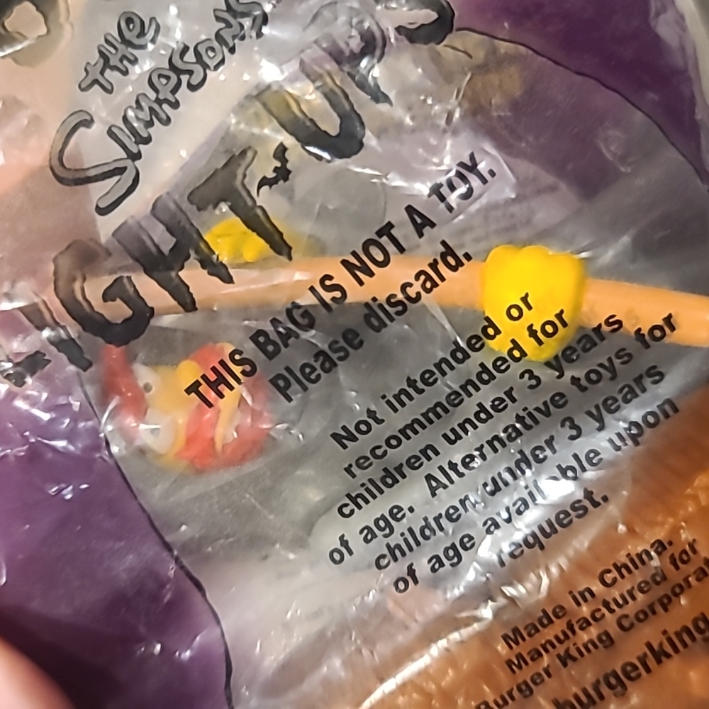Burger King The Simpsons Spooky Light-Ups Willie Figure